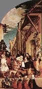 HOLBEIN, Hans the Younger The Oberried Altarpiece (left wing) sg painting